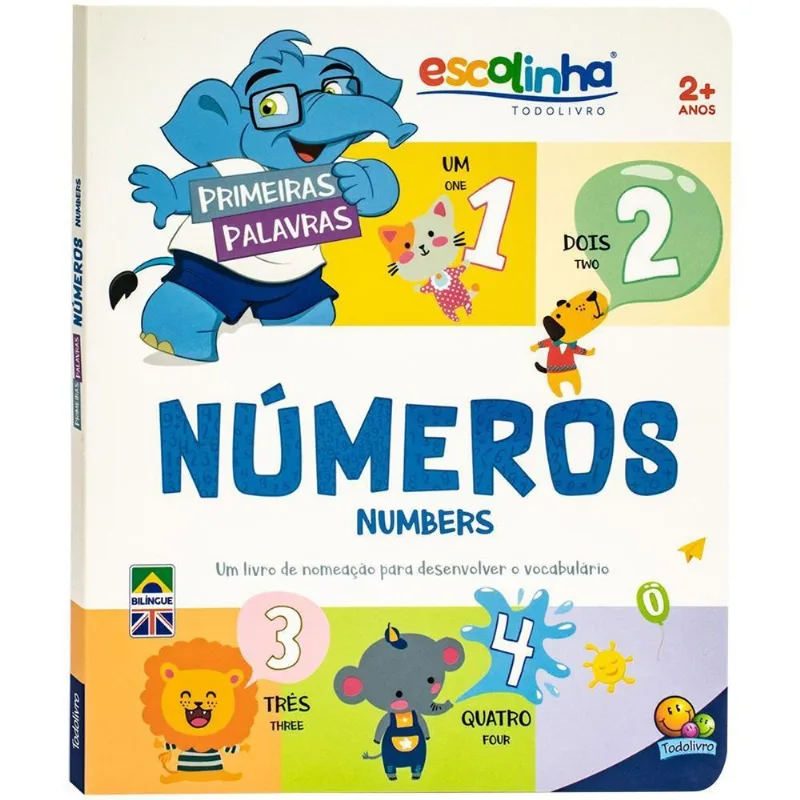 LIVRO PRIMEIRAS PALAVRAS: NÚMEROS (ESCOLINHA TODOLIVRO) (MP) - TODOLIVRO