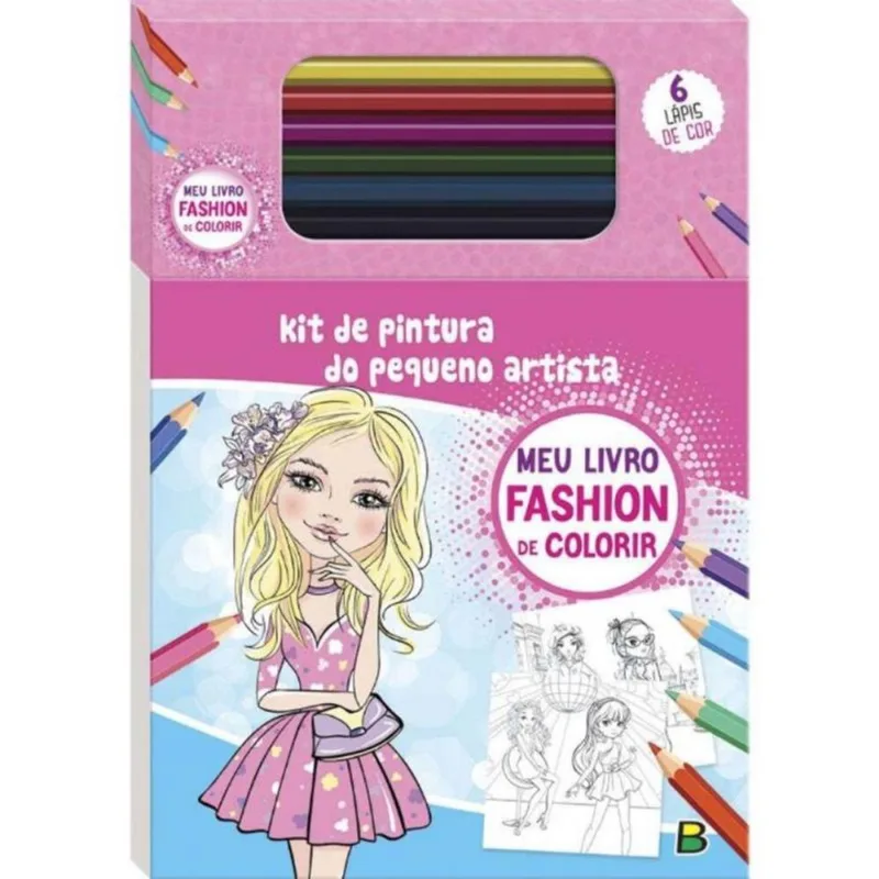 Kit De Pintura Do Pequeno Artista: Fashion