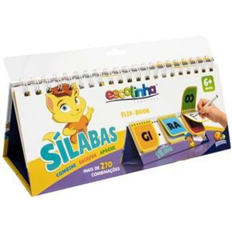 Livro Escolinha Flip-book Combinações Divertidas: Sílabas Todol Ivro (MP)