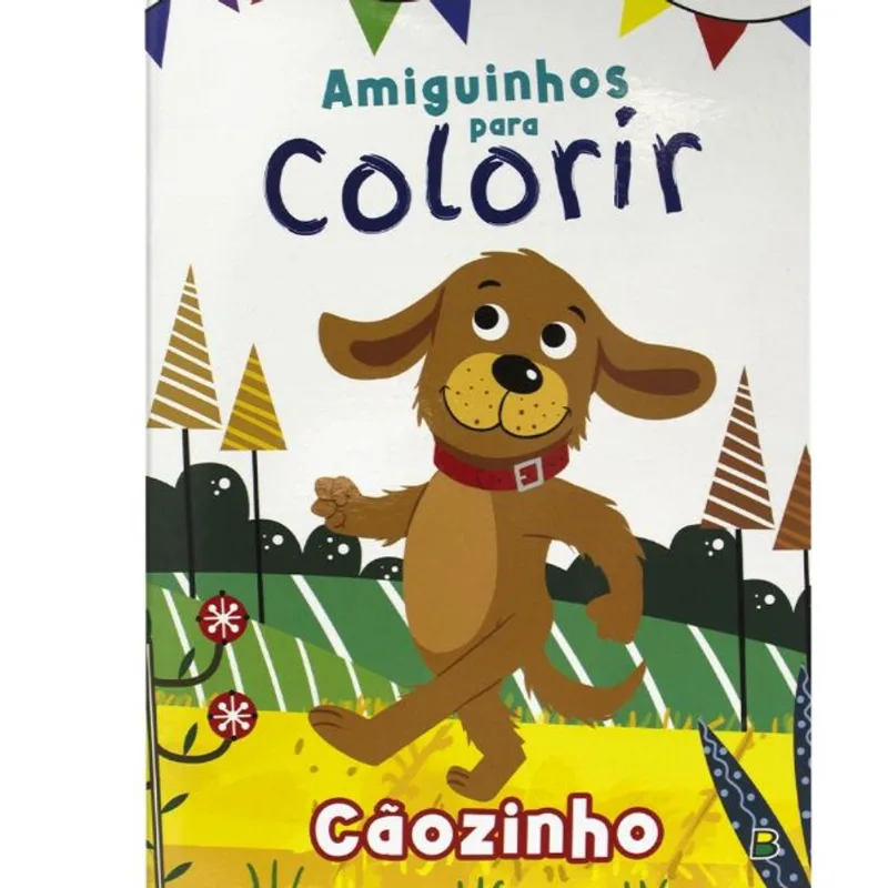 Coleção Animais Amiguinhos Para Colorir - Cãozinho