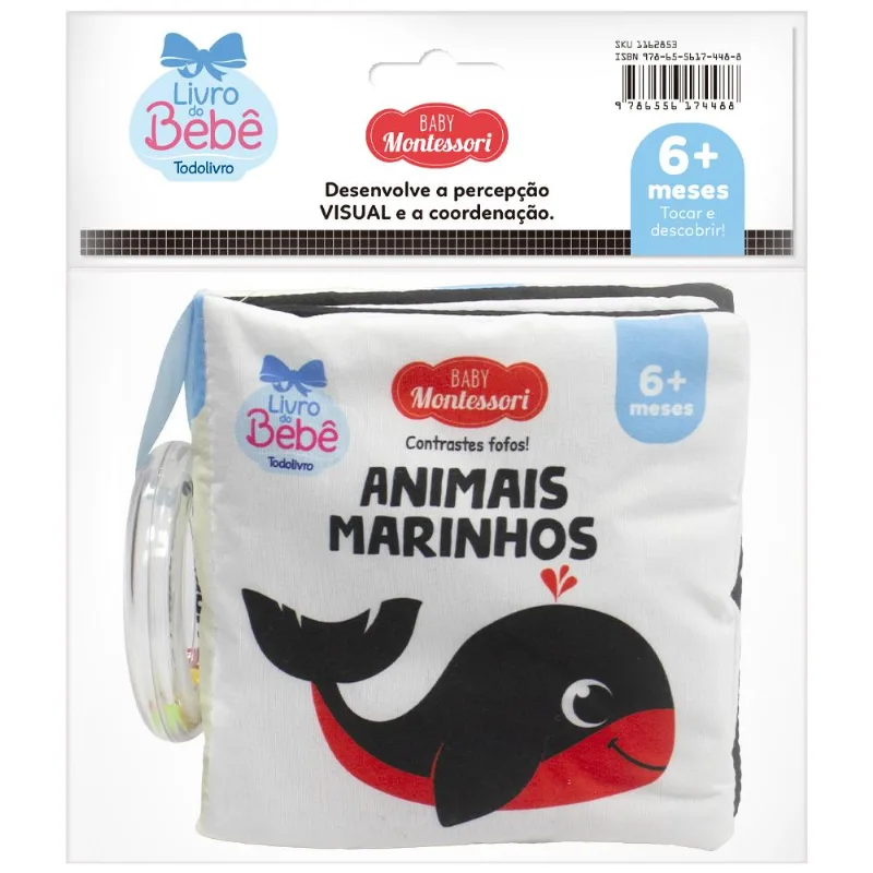 Baby Montessori - Contrastes Fofos! Animais marinhos