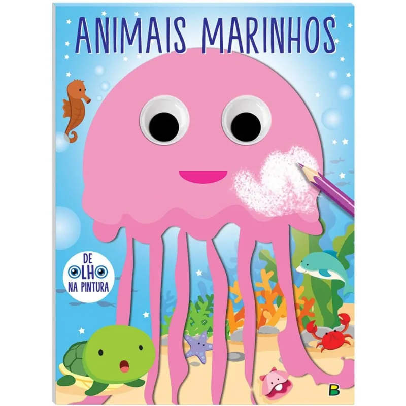 Livro De Colorir : De Olho Na Pintura! Animais Marinhos TODOLIVRO - Todolivro - Brinquedos