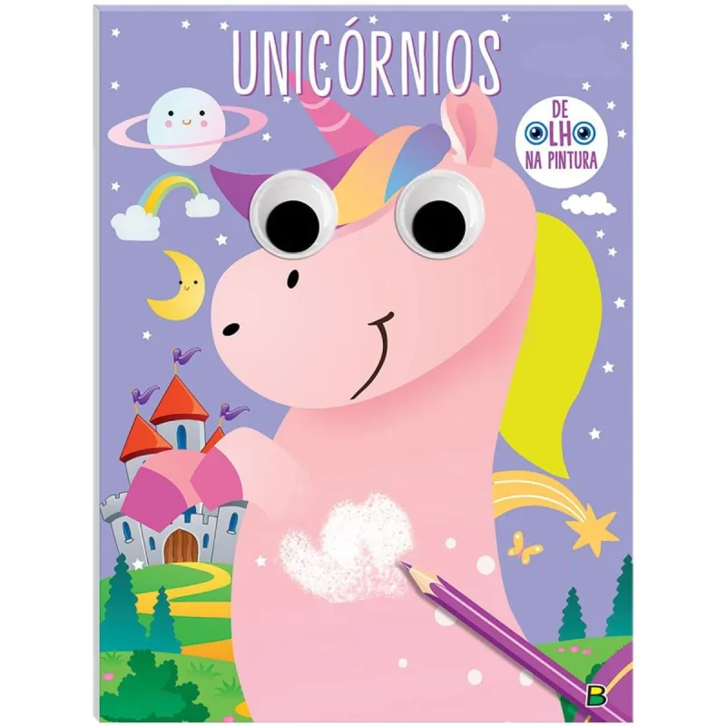 Livro De Colorir : De Olho Na Pintura! Unicornios TODOLIVRO - Todolivro - Brinquedos