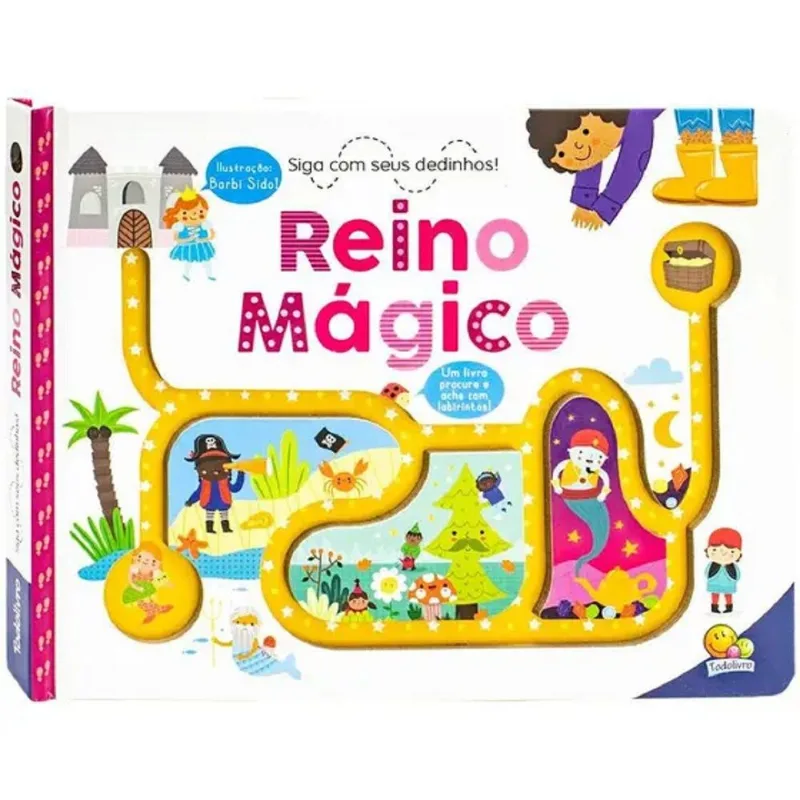 Livro Todolivro Siga Com Seus Dedinhos! Animais Reino Mágico (MP)