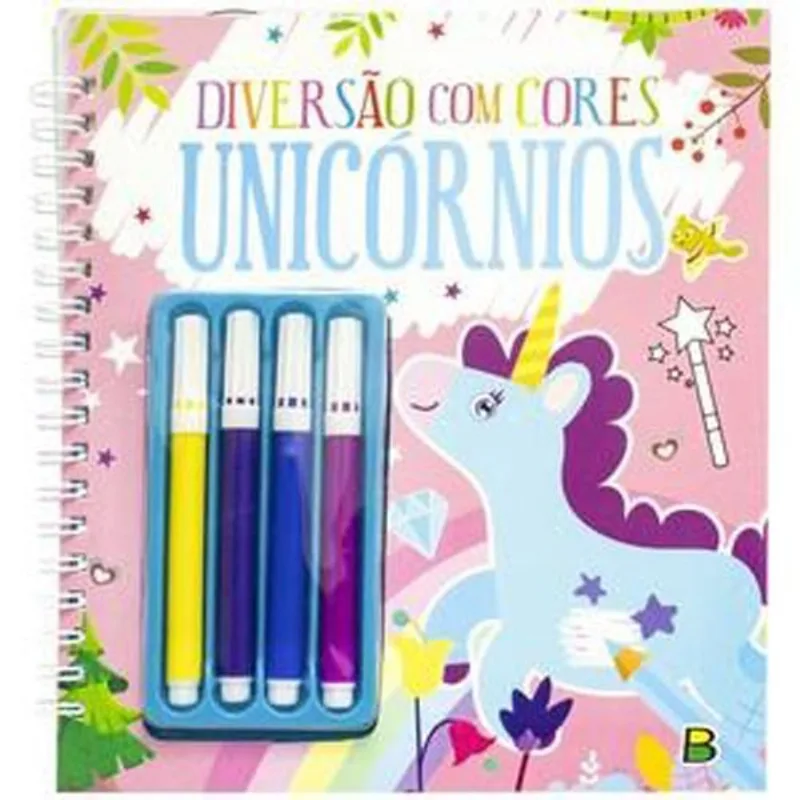 Livro Diversão Com Cores: Unicórnios Brasileitura (MP)