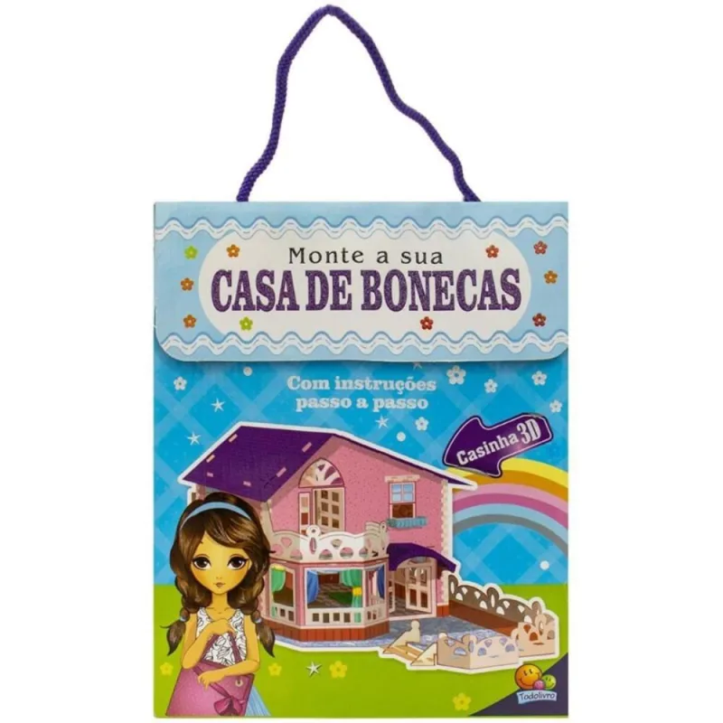 Casinha 3D: Monte a sua casa de bonecas - TODOLIVRO - Brinquedos