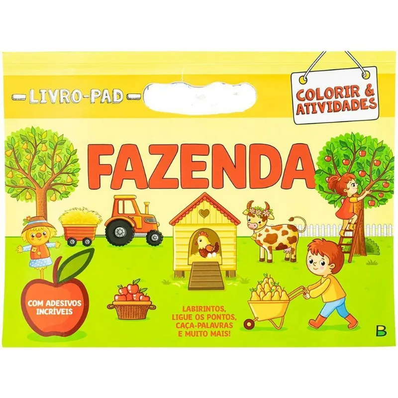 LIVRO LIVRO-PAD COLORIR & ATIVIDADES: FAZENDA (MP) - BRASILEITURA