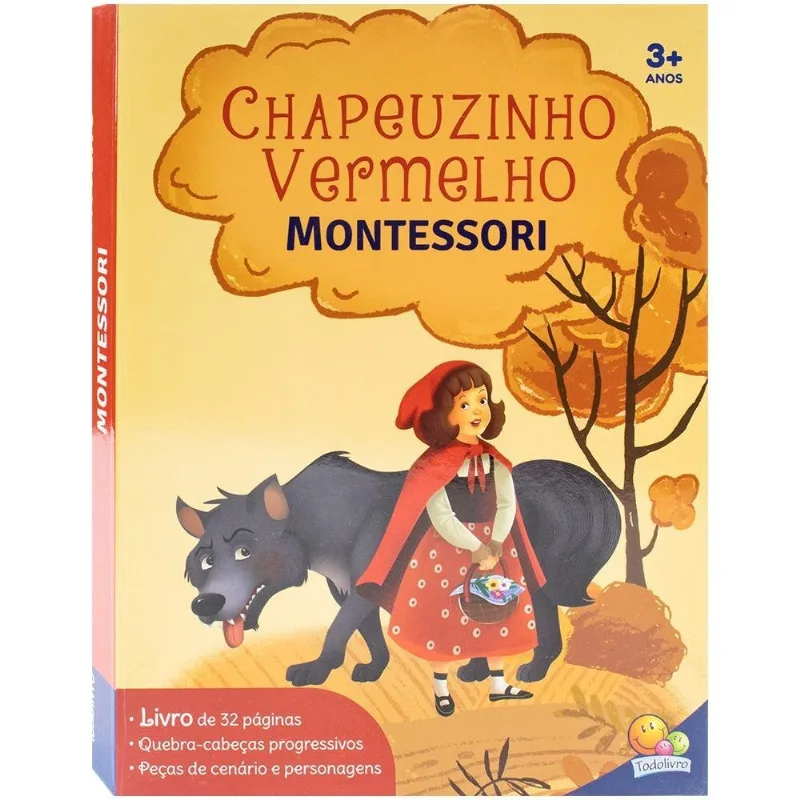 Montessori Clássicos (livro-jogo): Chapeuzinho Vermelho