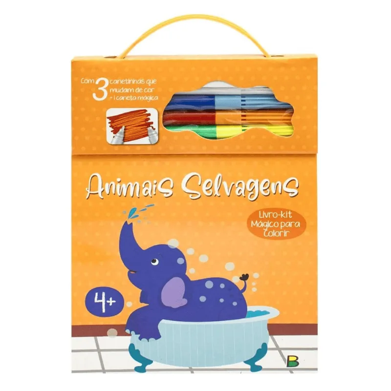 Livro Mágico Para Colorir - Animais Selvagens