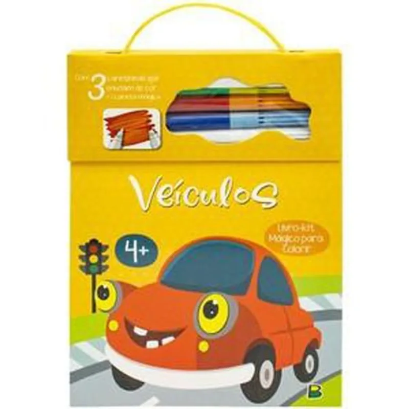 Livro Mágico Para Colorir: Veículos Brasileitura (MP)