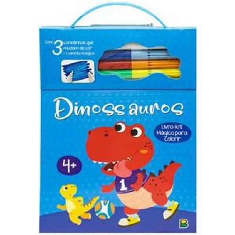 Livro Mágico Para Colorir: Dinossauros Brasileitura (MP)