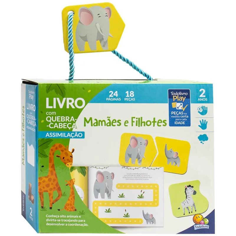 Livro Com Quebra-Cabeça Mamães E Filhotes - LC - Livros