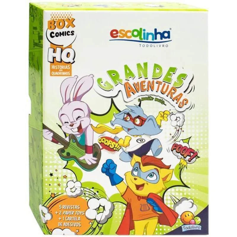 ESCOLINHA HQBOX: GRANDES AVENTURAS E MUITO MAIS..
