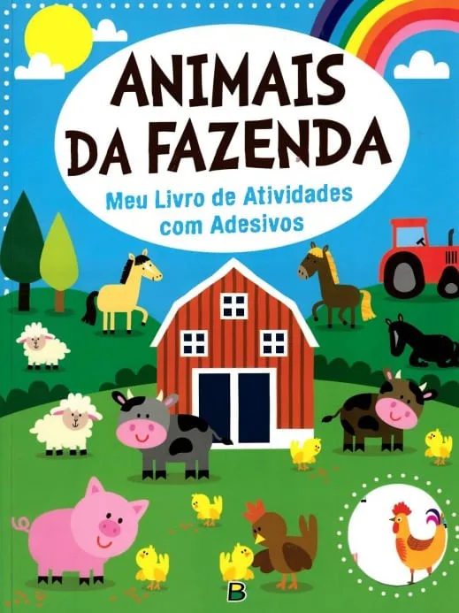 Meu Livro De Atividades Com Adesivos: Animais Da Fazenda - LC