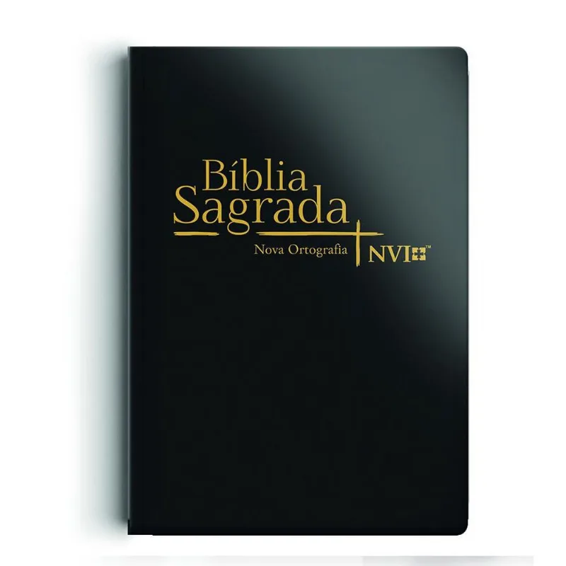 LIVRO BÍBLIA NVI - SEMI LUXO - LETRA NORMAL - PRETA (MP) - GEOGRAFICA
