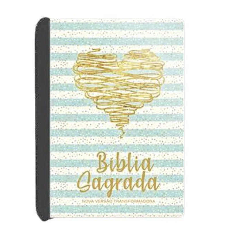 Livro Bíblia Nvt Capa Semi Luxo Coração Brilhante Geografica (MP)