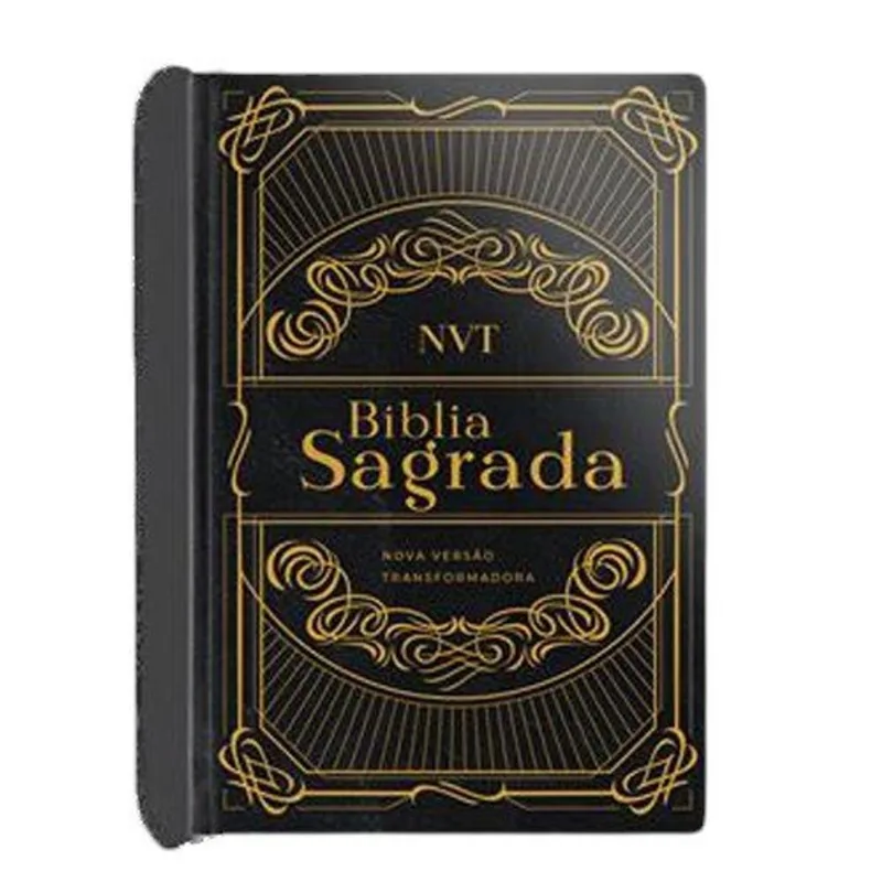 Livro Bíblia Nvt Capa Semi Luxo Preta Geografica (MP)
