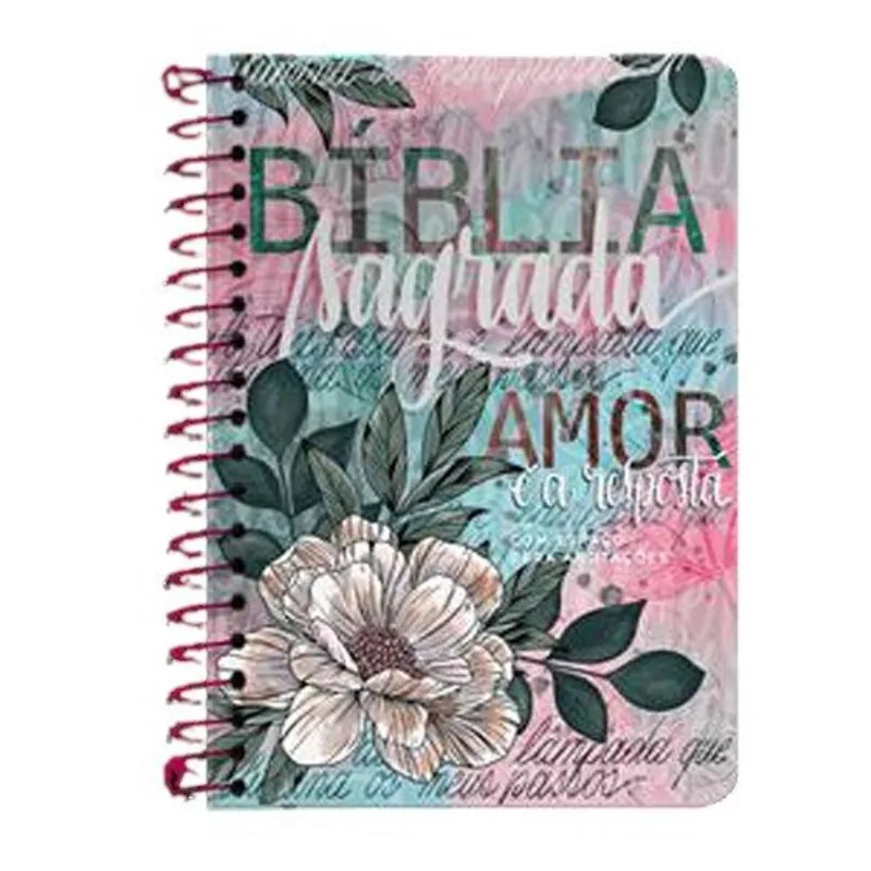 Livro Bíblia Anote Nvi Flor Artística Geografica (MP)