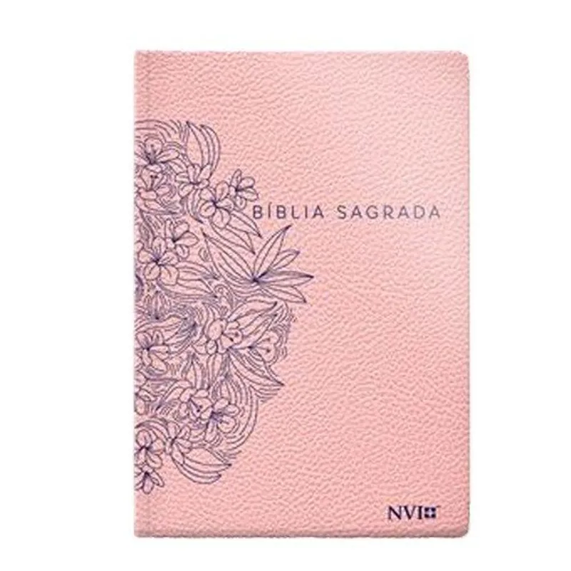 Livro Bíblia Nvi Slim Luxo Pink Geografica (MP)