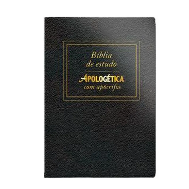 Livro Bíblia Apologética Com Apócrifos Luxo Preta Geografica (MP)