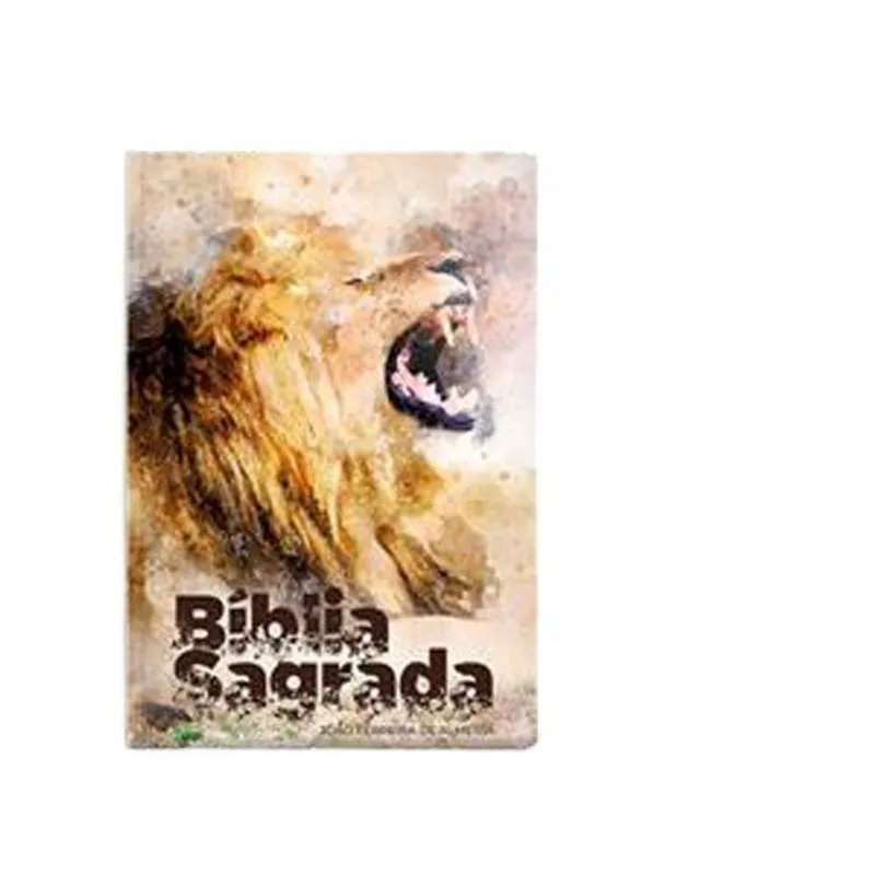 Livro Bíblia Arc G Semi Luxo Leão Geografica (MP)