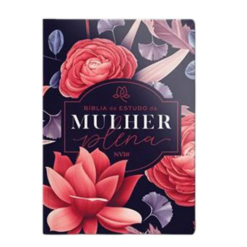 Livro Bíblia Nvi De Estudo Da Mulher Plena Big Flower Geografic A (MP)