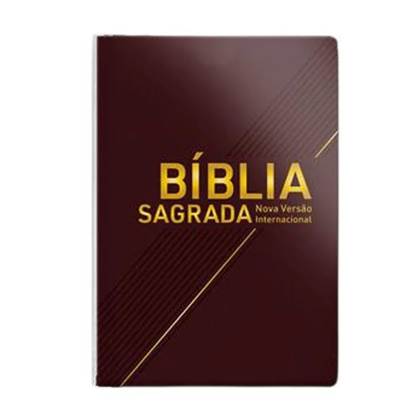 Livro Bíblia Nvi Grande Luxo Vinho Geografica (MP)