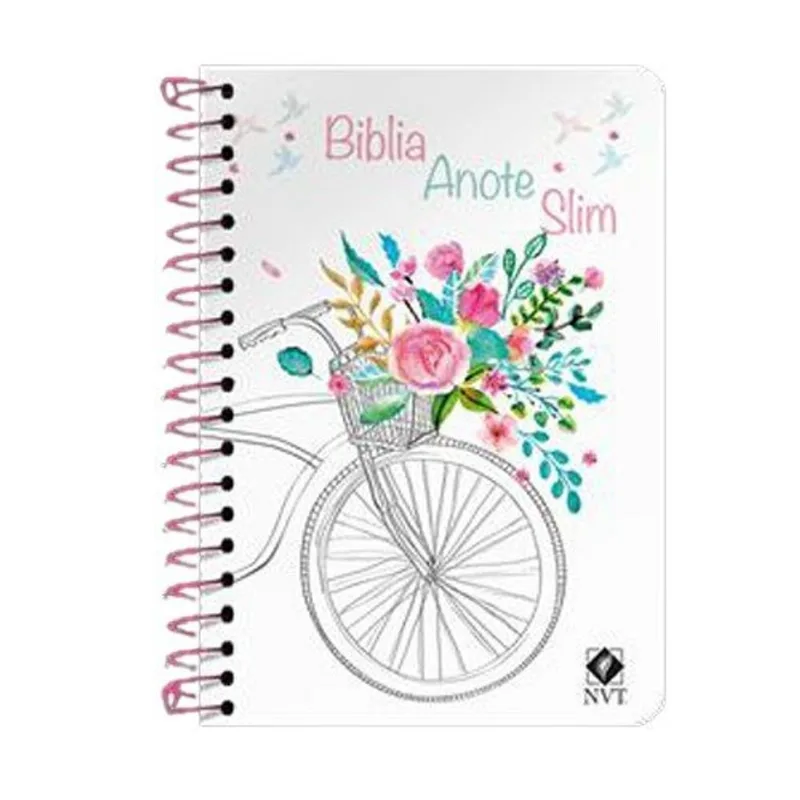 Livro Bíblia Anote Nvt Slim Espiral Bike Geografica (MP)