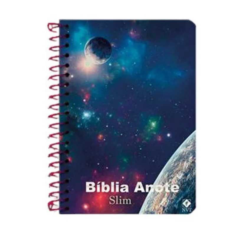 Livro Bíblia Anote Nvt Slim Espiral Universo Geografica (MP)