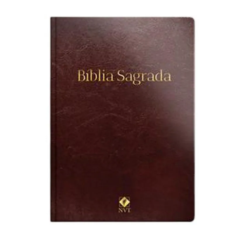 Livro Bíblia Nvt Slim Luxo Marrom Geografica (MP)