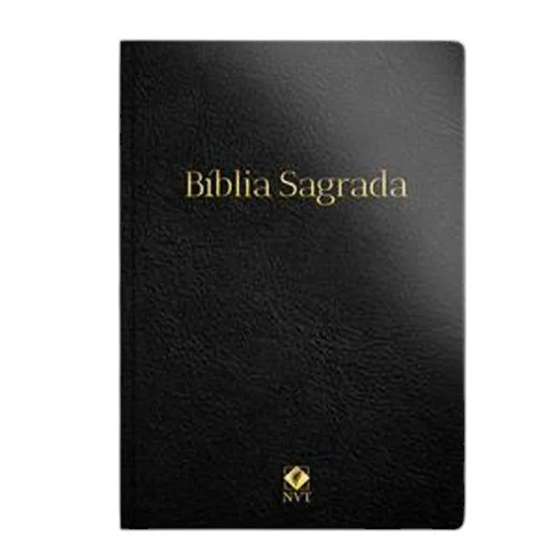 Livro Bíblia Nvt Slim Luxo Preta Geografica (MP)