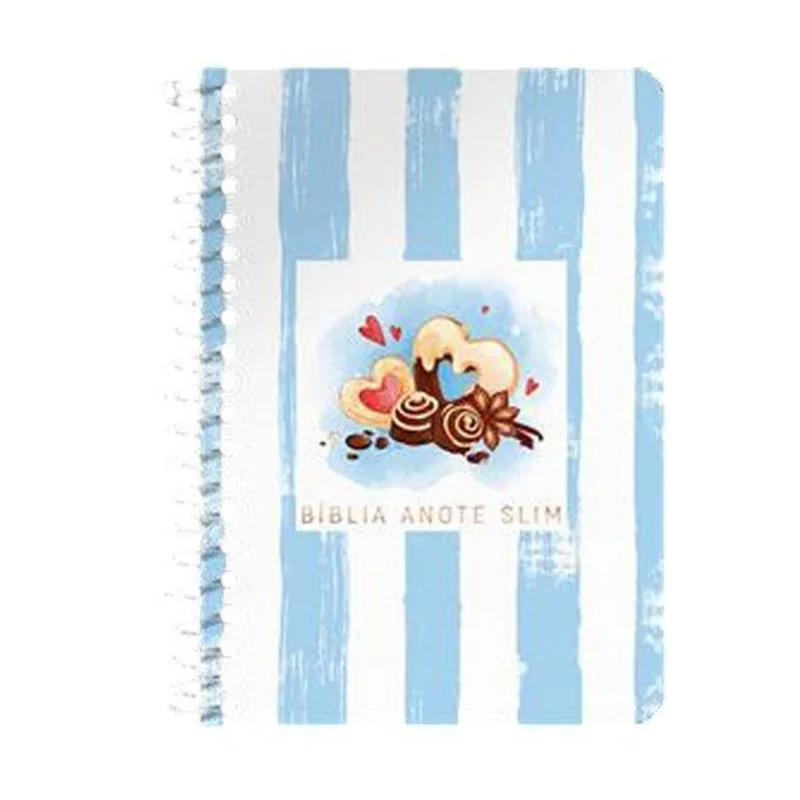 Livro Bíblia Anote Nvt Slim Espiral Chocolate Geografica (MP)
