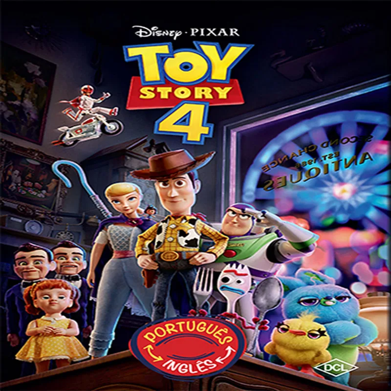 Livro Infantil - Disney - Toy Story 4 - Bilíngue - DCL