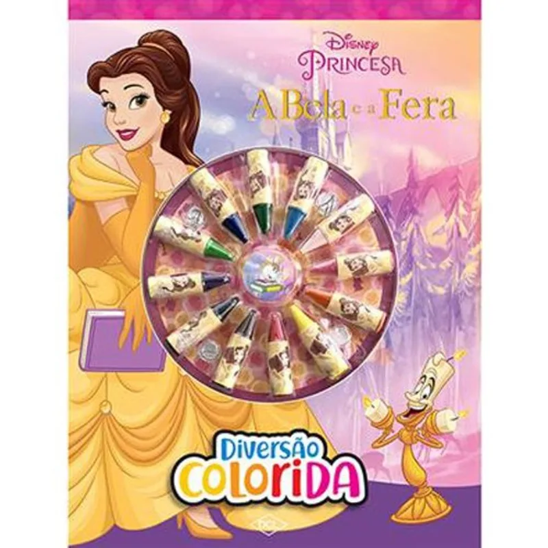 Livro Disney Cores A Bela E A Fera DCL (MP)