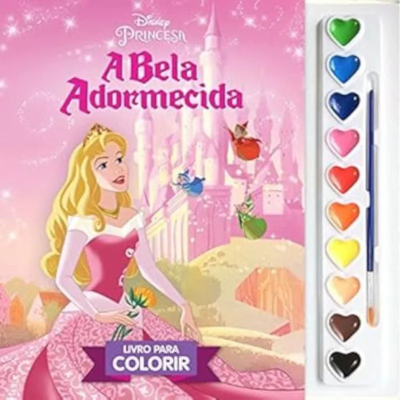 Livro Disney Aquarela A Bela Adormecida DCL (MP)