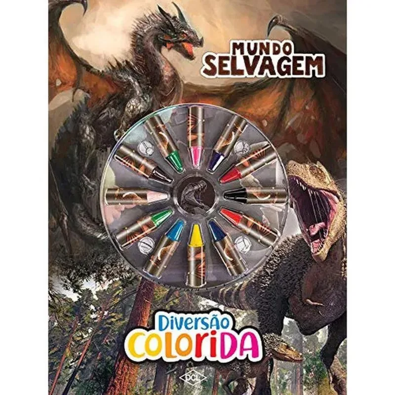 Livro Diversão Colorida - Mundo Selvagem (MP)