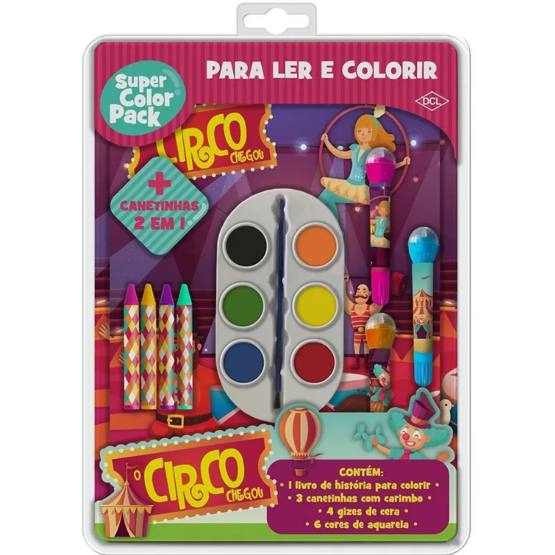 Livro - DCL - Para Ler E Colorir - O Circo Chegou - Catavento
