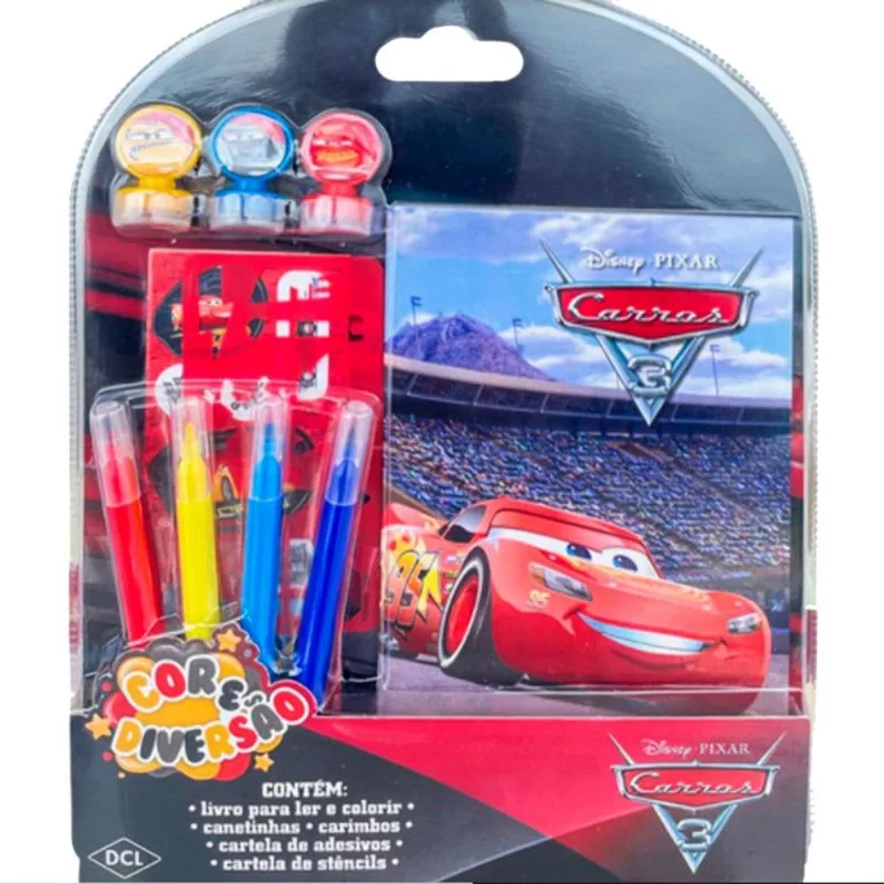 Kit Para Colorir Disney Cor E Diversão Carros 3 - DCL (MP)