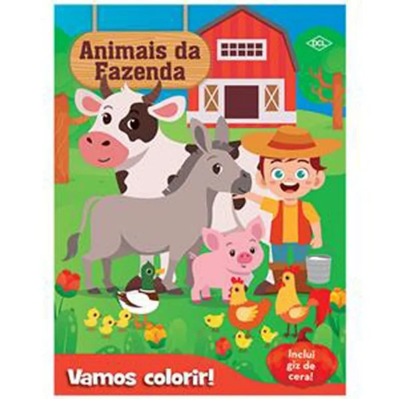 Livro Vamos Colorir Animais Da Fazenda DCL (MP)