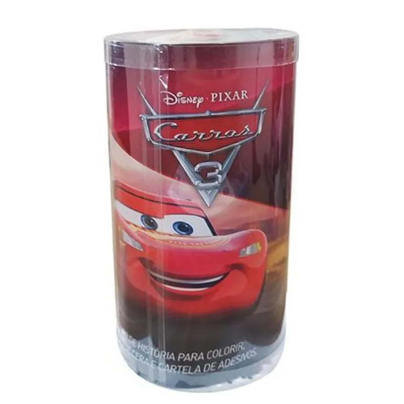 Livro Disney Mini Tubo Histórias Para Colorir Carros DCL (MP)