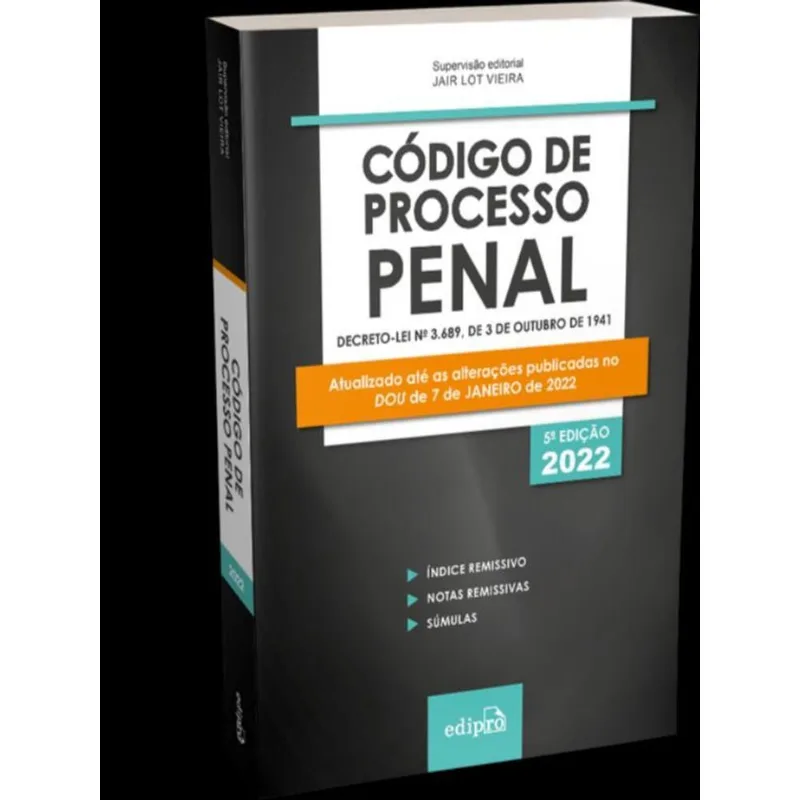 CÓDIGO DE PROCESSO PENAL 2022