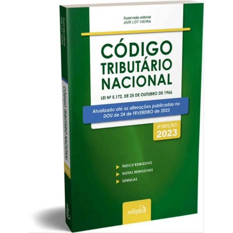 CÓDIGO TRIBUTÁRIO NACIONAL 2023