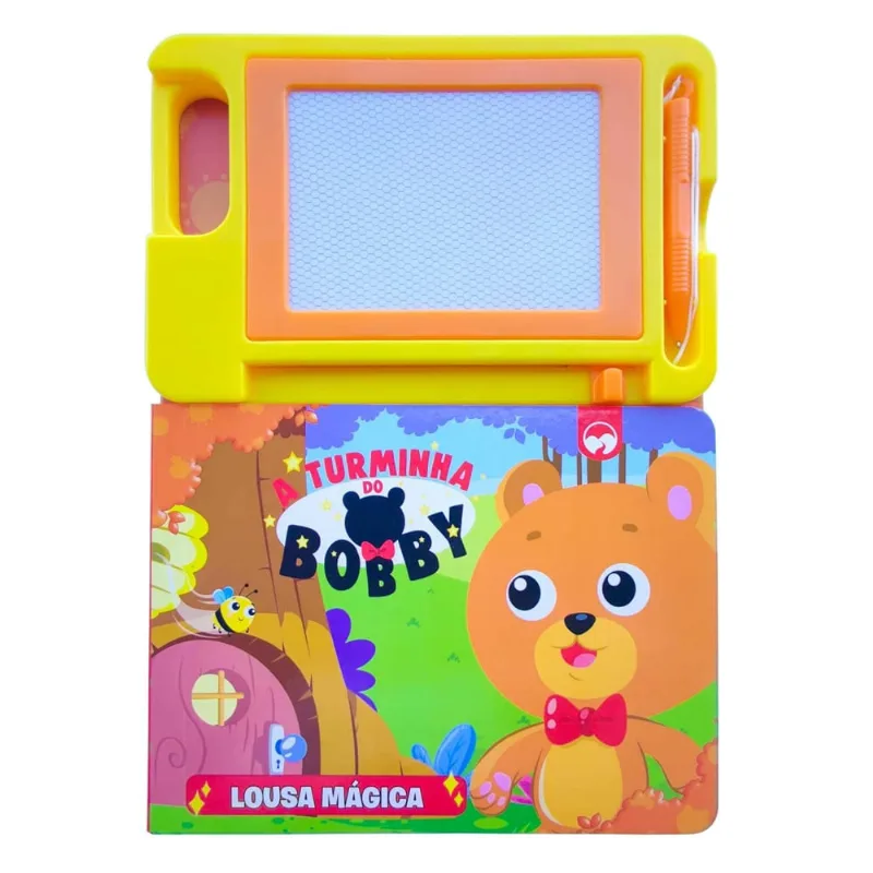 Livro Infantil Com Lousa Mágica - Ursinho Bobby