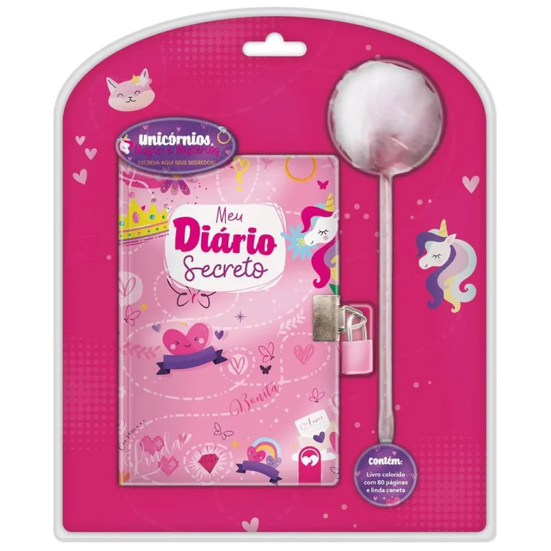 Livro Diário Pompom Unicórnios - LC - Livros