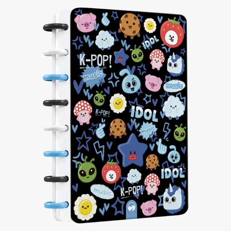 Diário Inteligente Com Discos - K-Pop