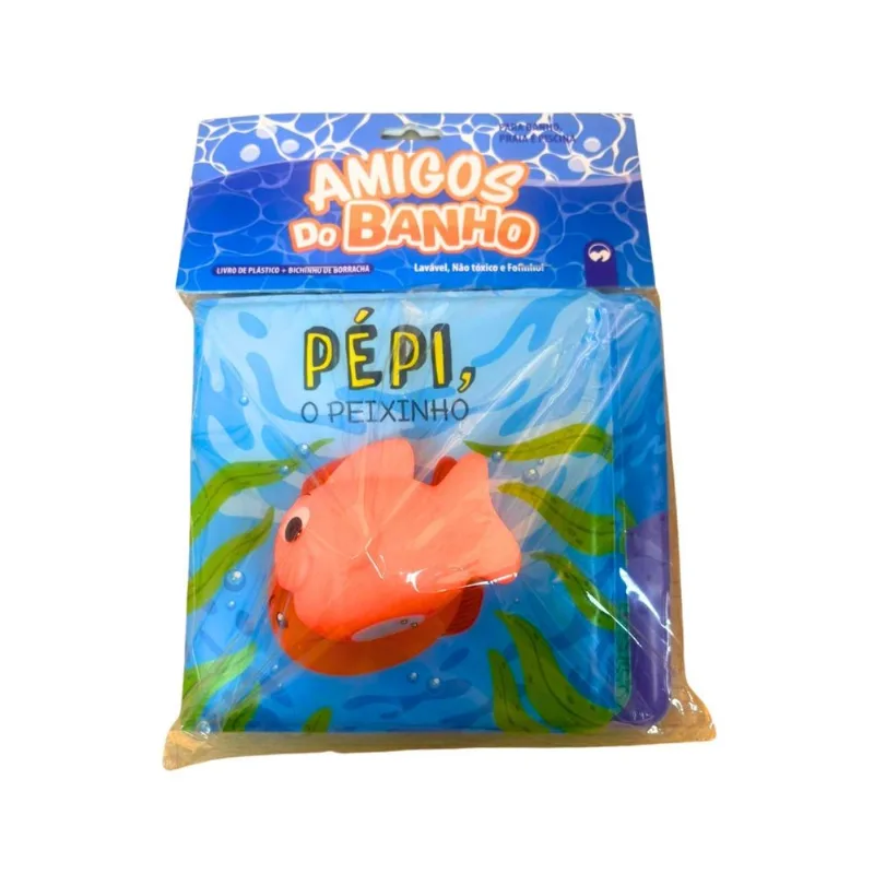 Livro Fofinho Para Bebês Amigos Do Banho - Pépi, O Peixinho