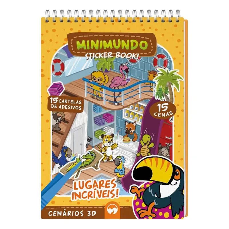 Lugares Incríveis - Minimundo Sticker Book - LC