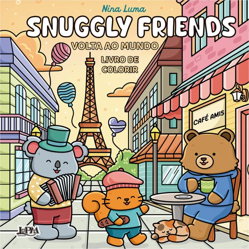 Snuggly Friends: Volta Ao Mundo - Livro De Colorir - LC - Livros