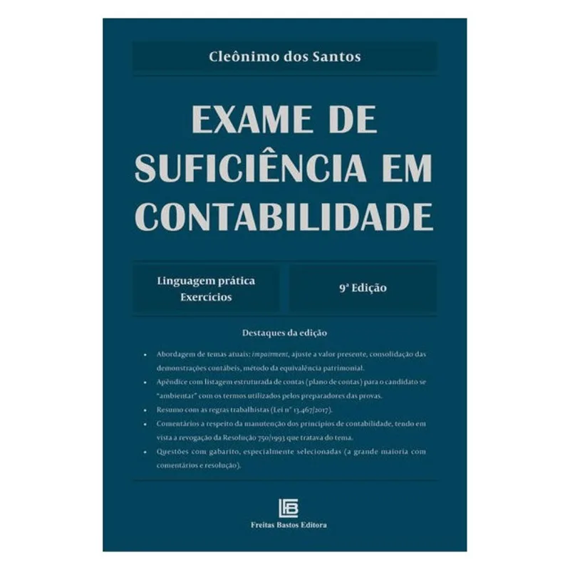 EXAME DE SUFICIÊNCIA EM CONTABILIDADE