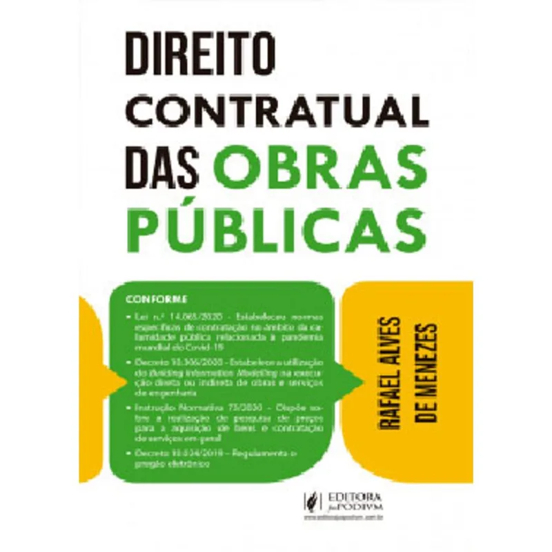 DIREITO CONTRATUAL DAS OBRAS PÚBLICAS - 2021